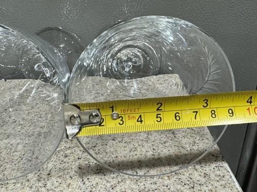 4 Vtg Fostoria Plume Crystal Etched Glass Wine Water Iced Tea Goblets 6.25” EUC! - Picture 4 of 10