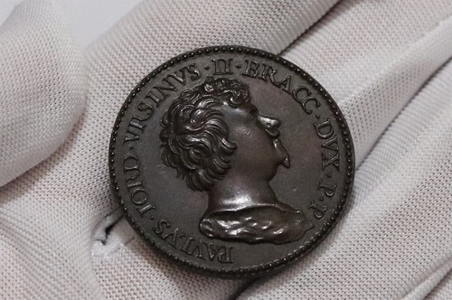 🧭 🇮🇹 ITALIEN HOCHWERTIG um 1621 Paolo Giordano II Orsini. 1615-1656 Æ Medaille 30mm - Bild 2 von 7