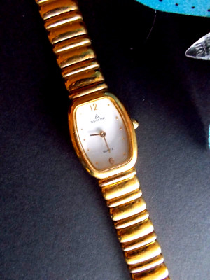 Dugena goldfarbene  Damen-Armbanduhr Quartz