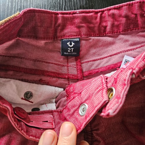 True Religion Toddler Boys Red Jeans Pants 2T - Picture 2 of 3