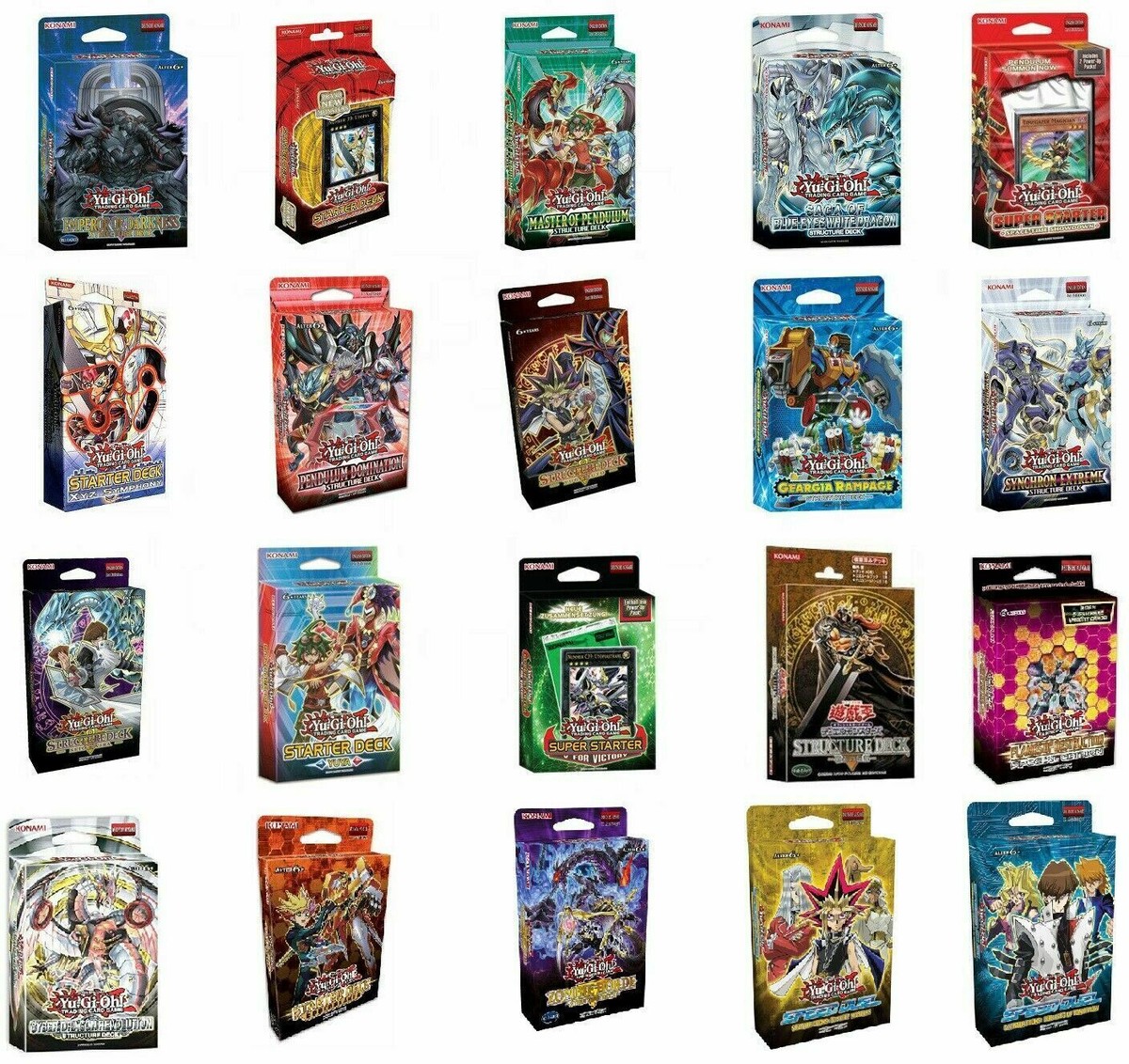 YuGiOh! Scegli Structure & Starter Deck ITALIANO Yu-Gi-Oh! Biglietti NUOVI  ECONO