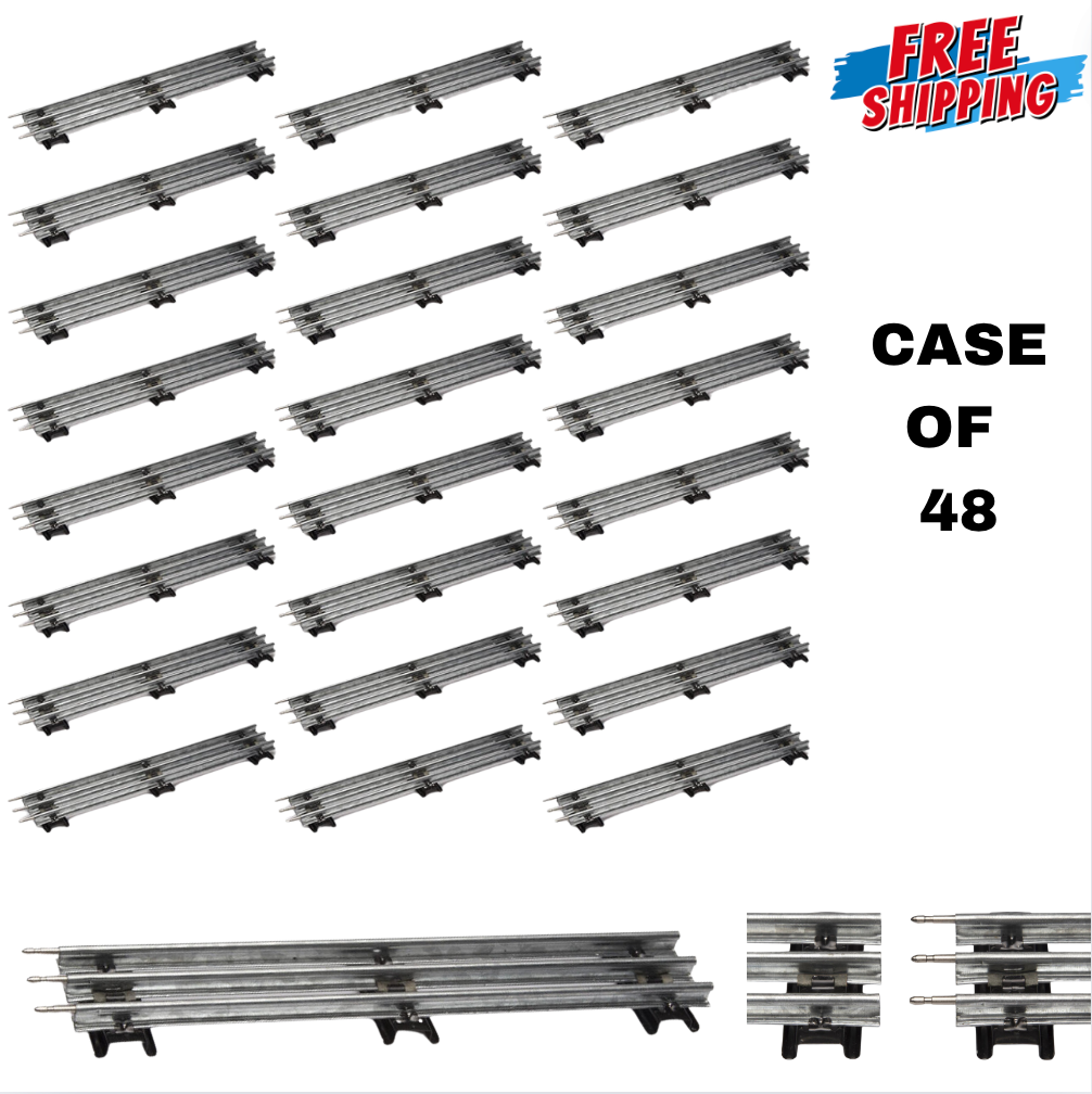 Case of 48 Straight O Gauge High Tensile Strength Tubular Train Tracks ...