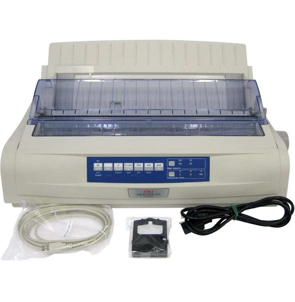 RE-NEWED Oki MICROLINE 421 Dot Matrix Printer - Image 2 of 4