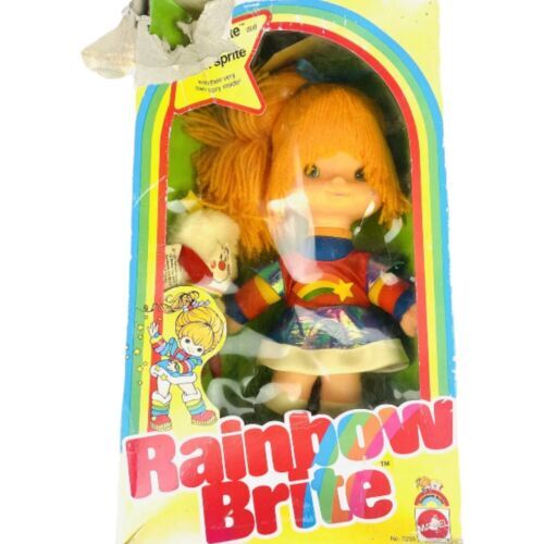 Rainbow Brite Doll Poupée Blondine Arc-en-ciel Grisemine Murky Dismal Mattel Hallmark 7243 Vintage 1983 Boxed New Neuf en Boîte - Collection