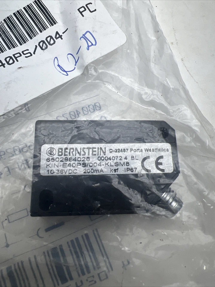 🔥Bernstein KIN-E40PS/004-KLSMB, Inductive Proximity Sensor, New, Free Ship🇺🇸 - Image 4 of 4