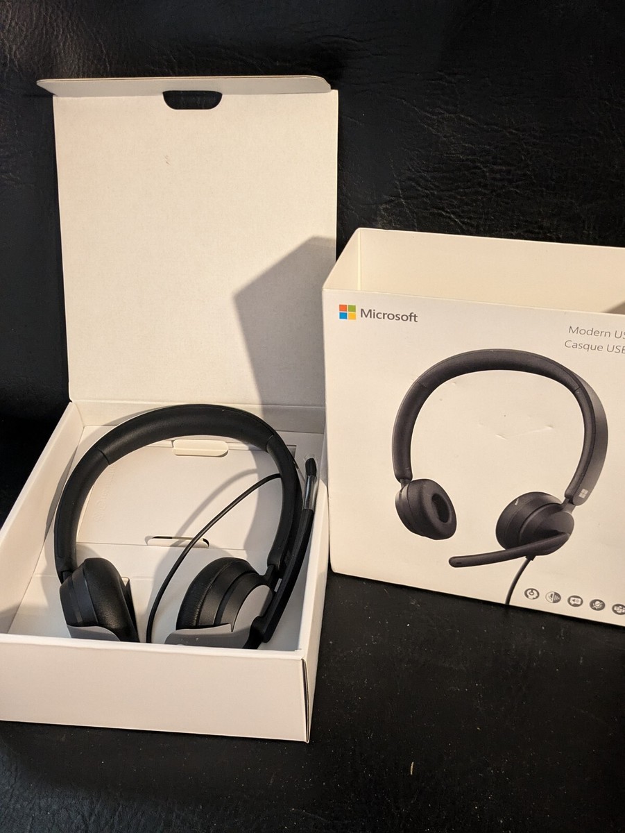 Microsoft Modern USB-C Headset Black I6N-00011 Model 2026 Open Box Microsoft Modern USB-C Headset Black I6N-00011 Model 2026 Open Box
