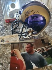 Aeneas Williams Los Angeles Rams Signed Riddell 1995 Chrome Mini Helmet HOFer 