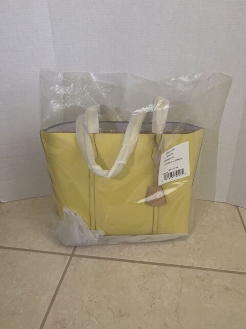 Tory Burch Perry Calendula Yellow Triple Compartment Tote Bag for sale  online | eBay