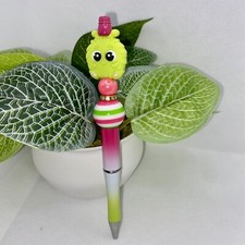 Cute Green Character Beaded Pen