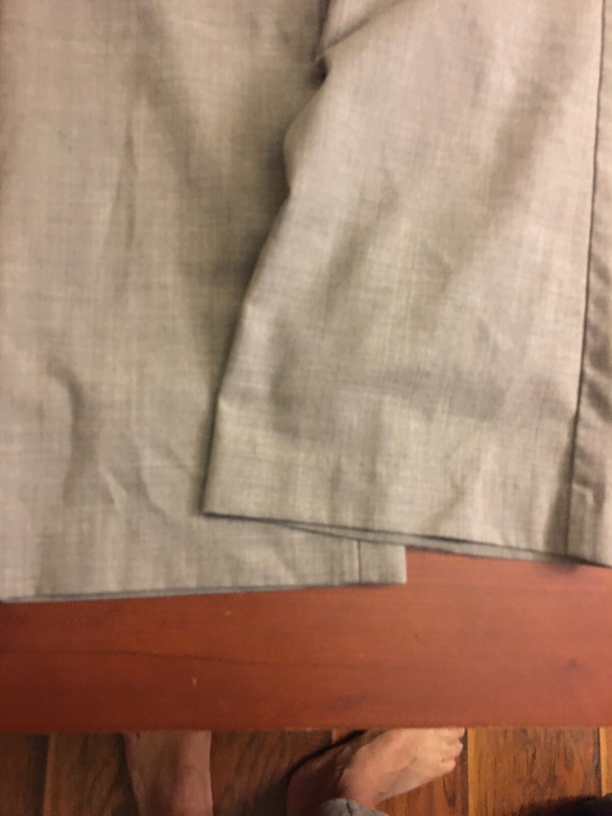 BANANA REPUBLIC Stretch Solid Light Gray Pants Ca… - image 9