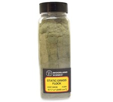 Woodland Scenics FL634 Static Grass Flock Light Green Shaker Bottle - NEW
