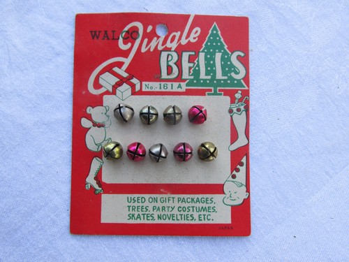 Vintage NIP WALCO METAL JINGLE BELLS Accessory Skates Apparel Unused