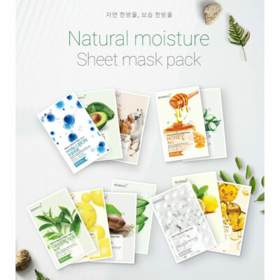 Korea EUNYUL Natural Mask Sheet 14 Types 10 pcs Moisturizing Nourishing Pack 