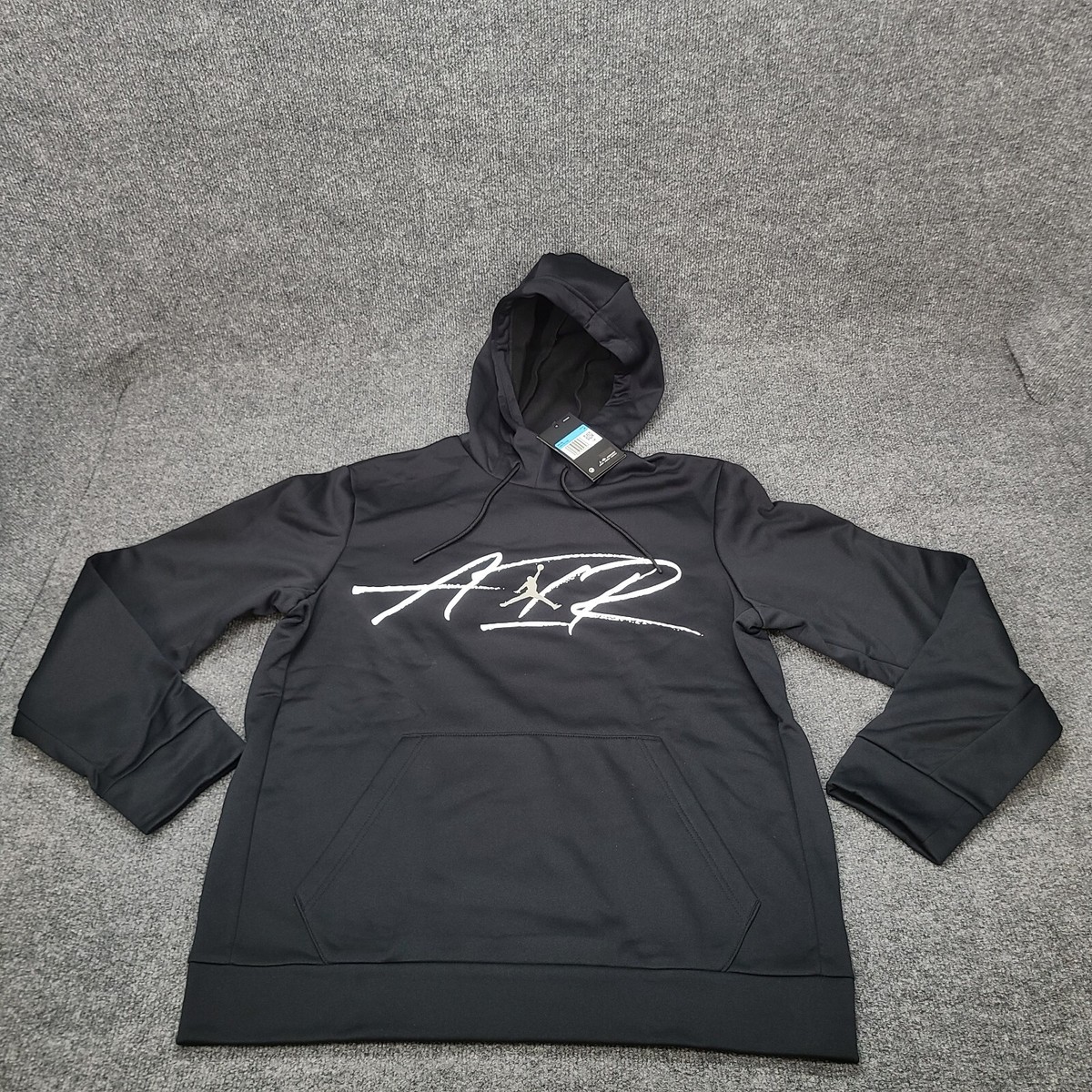 Jordan Sweatshirt Mens Medium Black Pullover Hoodie Sweater Nike