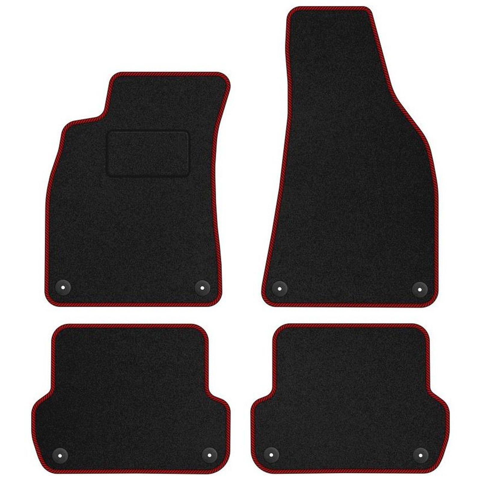 Tapis velours pour Seat Exeo moquette premium douceur STREAK rouge AU09-3