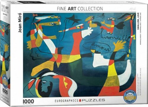  Eurographics 1000 Piece Jigsaw Puzzle - Joan Miro - Hirondelle Amour EG60000859 - Picture 1 of 1