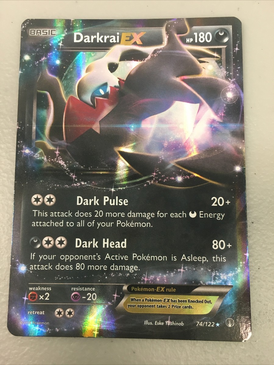 Darkrai EX (74/122) Pokemon Holo Ultra Rare XY Breakpoint Darkrai EX (74/122) Pokemon Holo Ultra Rare XY Breakpoint