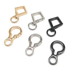 2 pcs Hook Leather Strap Purse for Trigger Mount Bag Sew Handbag Lobster Snap