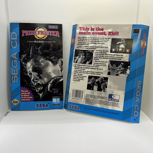 Sega CD Prize Fighter Handbuch und nur Boxart