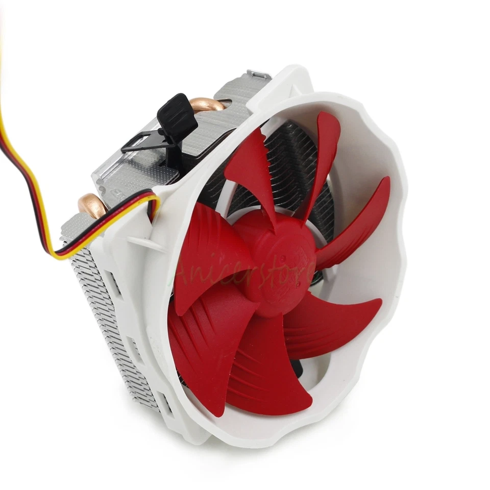 120MM Large Fan 2-Copper Heat pipes Heatsink Radiator Intel AMD PC CPU Cooler - Image 3 of 4