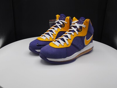 NIKE LEBRON VIII LAKERS SZ 9 USED Nike LeBron 8 VIII Lakers QS Court Purple Lakers Men main image 2