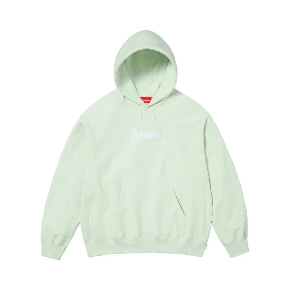 SWEATSHIRT À CAPUCHE LOGO SUPREME BOX (FW23) VERT CLAIR taille S et Medium, neuf
