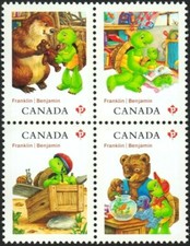 Canada 2012 #2541 MNH = FRANKLIN the TURTLE = CARTOON = Block of 4 from S/S