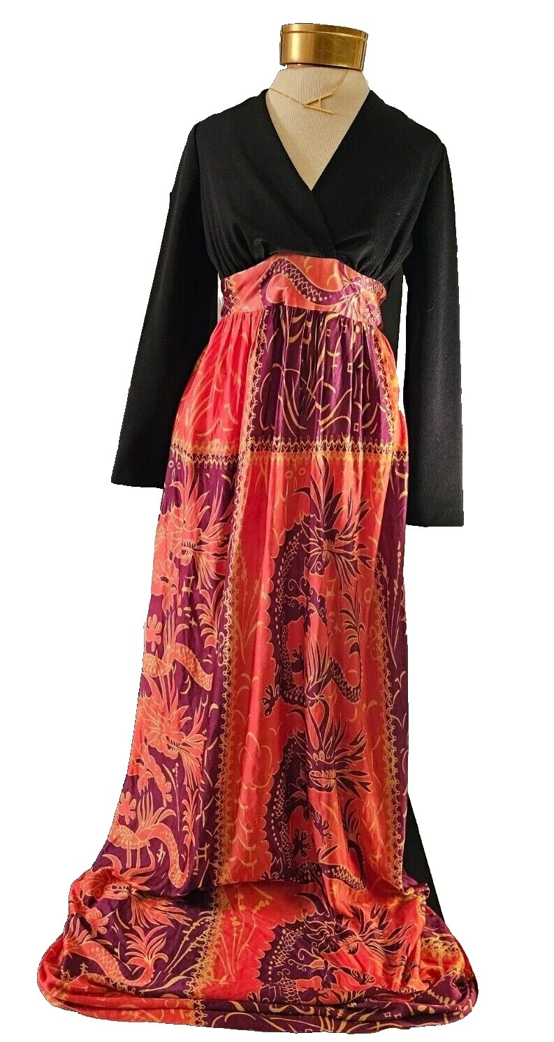 Hippy Synthetic Maxi Vintage Dresses for Women