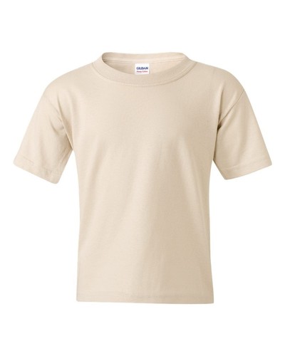 NEW Gildan YOUTH Heavy Cotton Plain Crew Neck Short Sleeves T-Shirt 5000B - Picture 126 of 152