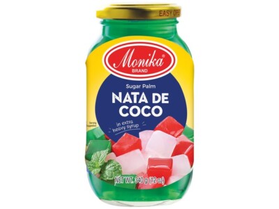 Nata de Coco GRÜN 340g Kokosnussgel Würfel Monika Kokosgel Kokosnuss Gel Grün