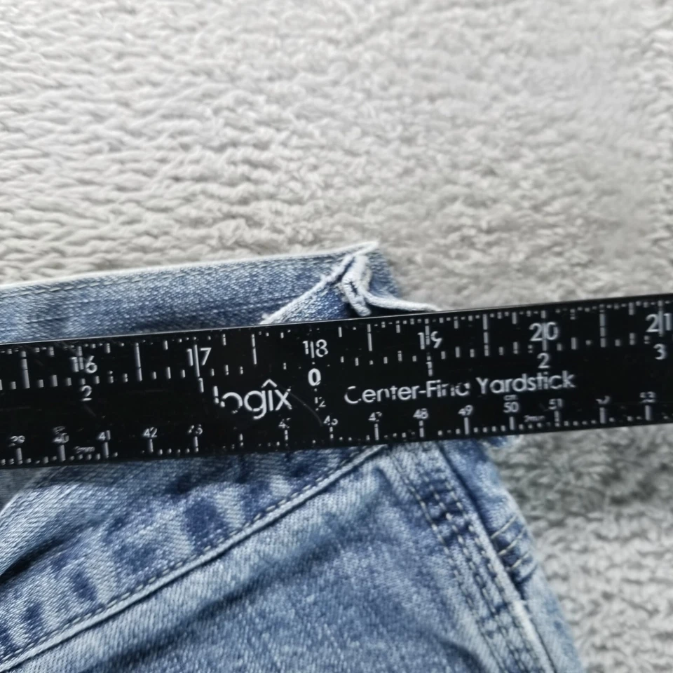 Pantalones Cortos Lee Denim Para Hombres 38 Azul Carpintero Recto 9" Sueltos Pantalones Cortos de Skate Y2K Foto 4 de 4