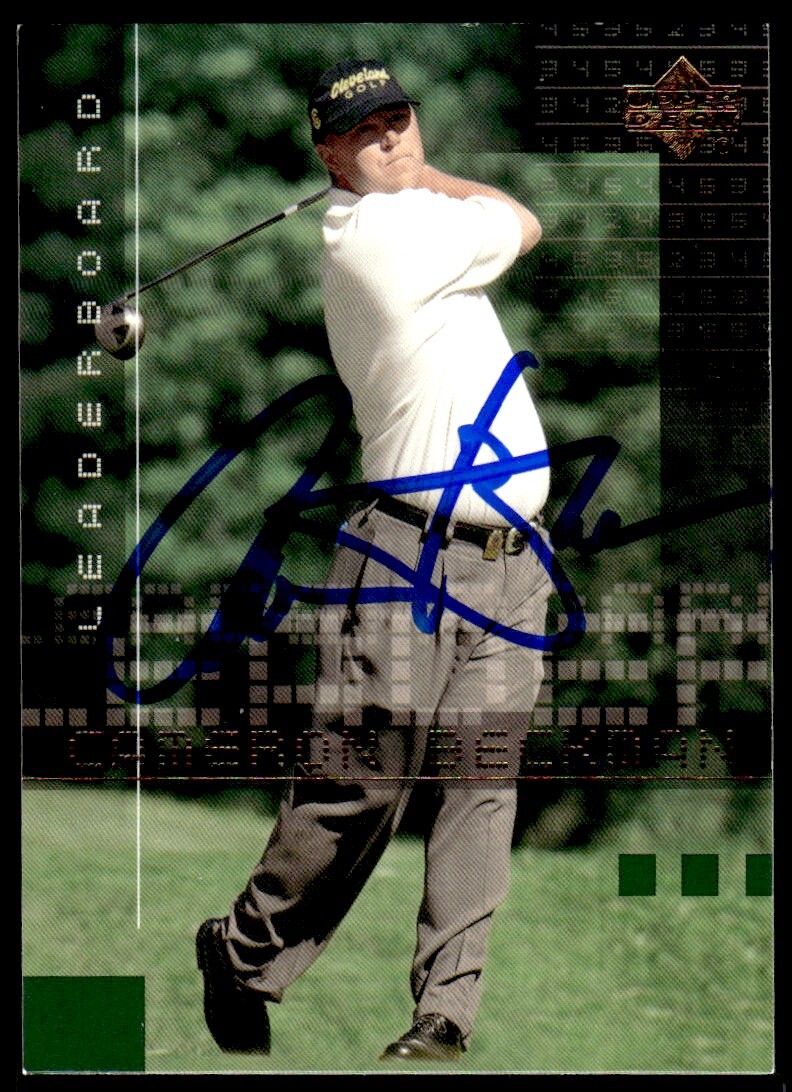 2002 Upper Deck Golf Cameron Beckman Auto #100 Signed