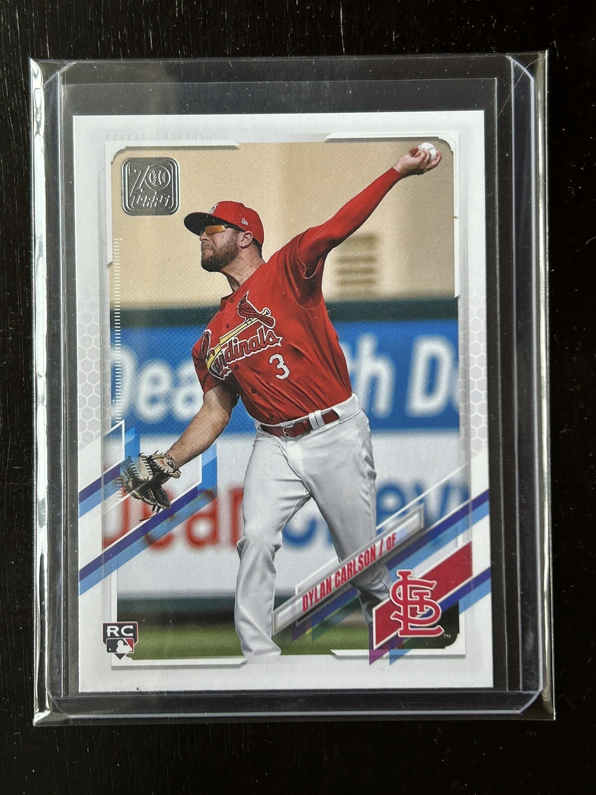 2021 Topps Dylan Carlson #285 Image Variation SP St Louis Cardinals RC Rookie