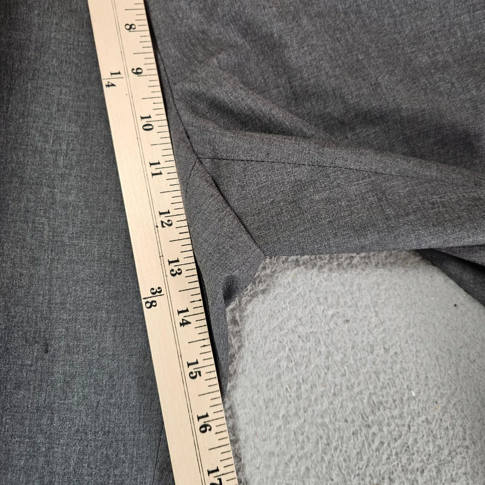 Pantalones de vestir Luigi Borrelli Napoli para hombre 38x28 gris lana frente plano pantalones pantalones Foto 3 de 4