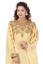 Dubai Abaya Maxi Dress Muslim Women Islamic Jilbab Kaftan Arab Robe Party Gown