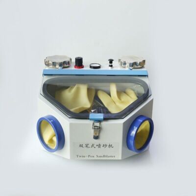 Double Pen SandblasterSandblasting GunDrawer Type Bracket Sandblasting Box