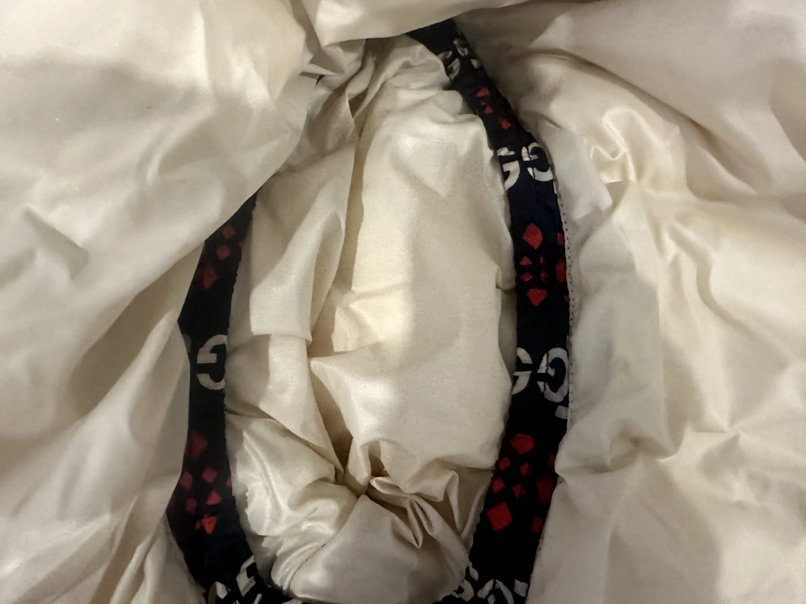 Gucci Giubbotto Bambino Puffer GG Logo Navy Taglia 10