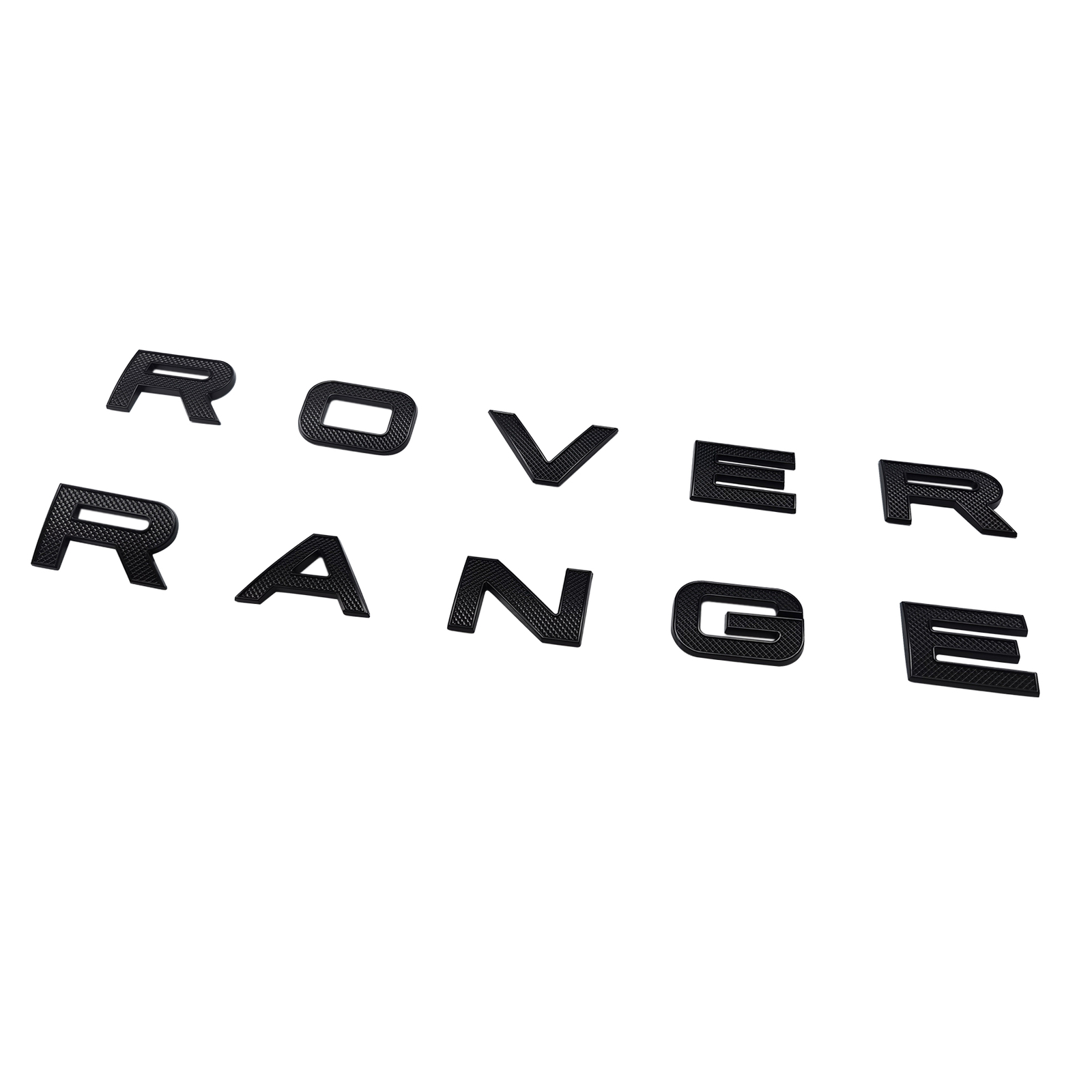 3D Matte Black Front Hood Emblems Letters Sport Nameplate For RANGE