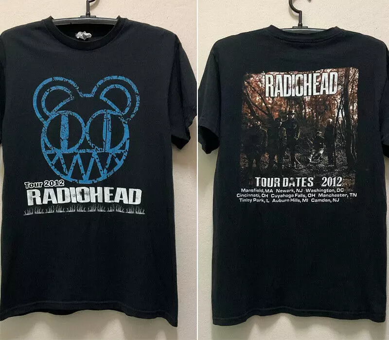 Radiohead Tour 2012 basic black REPRINT T shirt