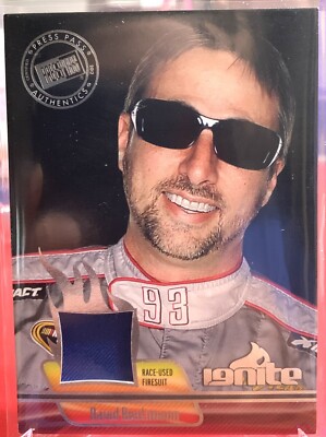 David Reutimann 2012 Press Pass Ignite Racing #IM-DR2 Firesuit TBR