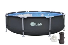 Lark Rustproof Fiberglass Frame Backyard Above Ground Swimming Pools
