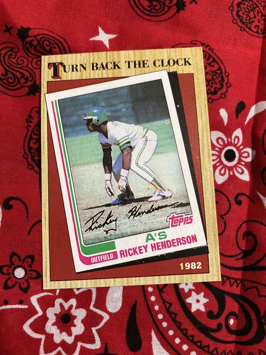 1987 Topps Turn Back the Clock 1982 #311 Rickey Henderson Error