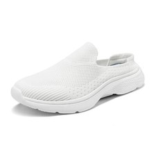 Women Mules Shoes Slip on Knit Sneakers Lightweight Breathable Walking Shoes