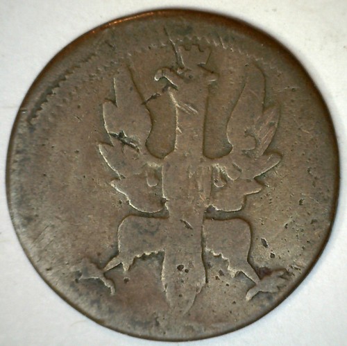 1821 German States FRANKFURT AM MAIN 1 Heller Copper World Coin Circulated - Picture 2 of 2