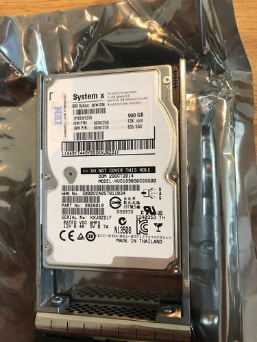 For IBM 00W1236 00W1240 00W1239 900GB SAS 6Gbps10K RPM 2.5"Hard Drive for DS3524 - Afbeelding 2 van 2
