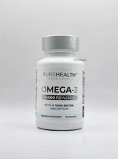 Pure Health Research Omega-3 Fish Oil NANO POWERED (60 Softgels) New & Sealed