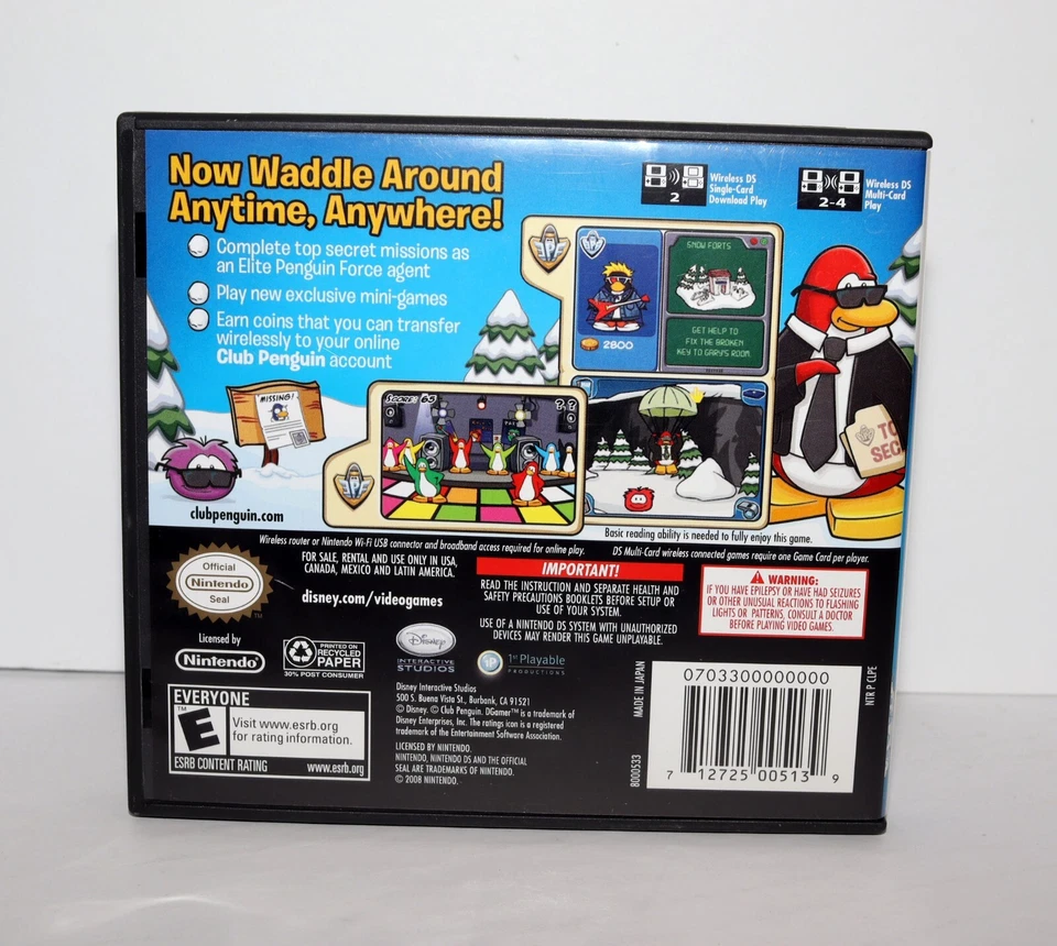 Club Penguin: Elite Penguin Force (Nintendo DS, 2008) Tested Works - Image 3 of 4
