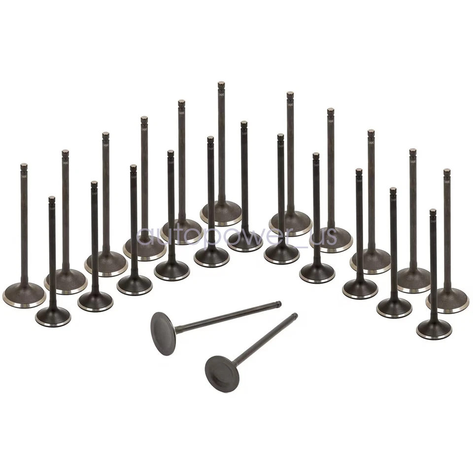 Válvulas de escape de admisión aptas para 01-15 Acura Honda 3.2L-3.7L V6 VTEC SOHC 24v J37A Foto 2 de 4