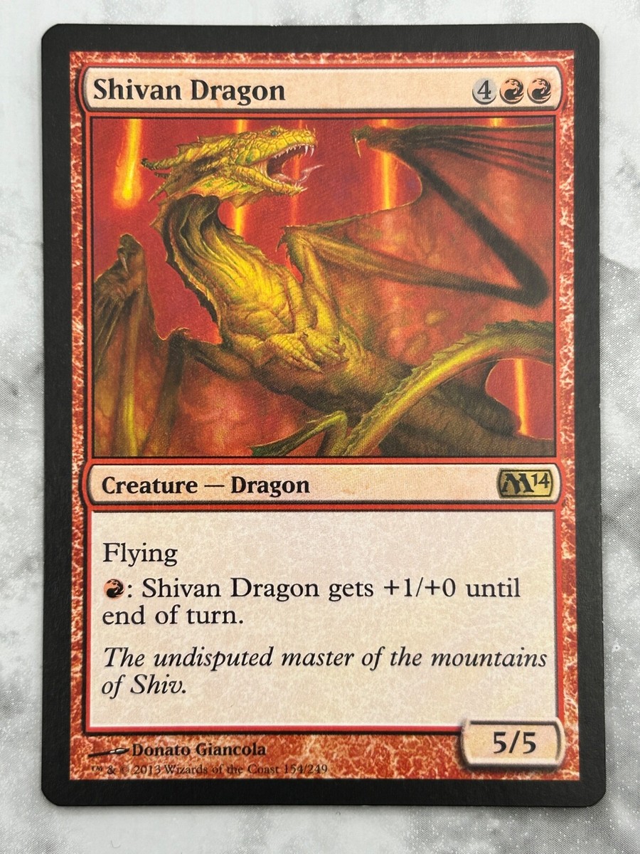 Shivan Dragon Core Set 2014 M14 - MTG Magic the Gathering - NM Shivan Dragon Core Set 2014 M14 - MTG Magic the Gathering - NM