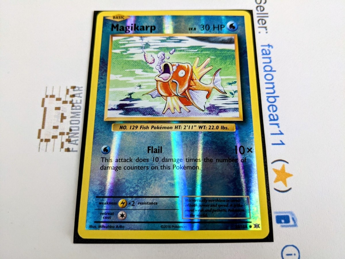 Magikarp REVERSE HOLO card 33/108 XY Evolutions Pokemon TCG 2016